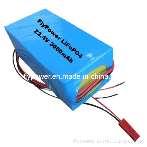 22.4V 3000mAh LiFePO4 Battery Pack for Data Terminal Application (7S1P of FLFC-26650E with PCM)